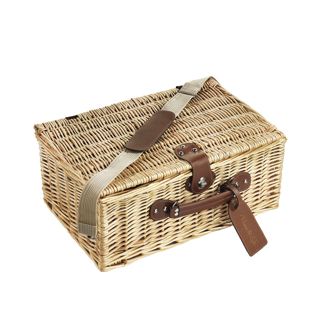 4 Kişilik Kırmızı Pötikare Desenli Piknik Sepeti (NZ-31) - Görsel 2