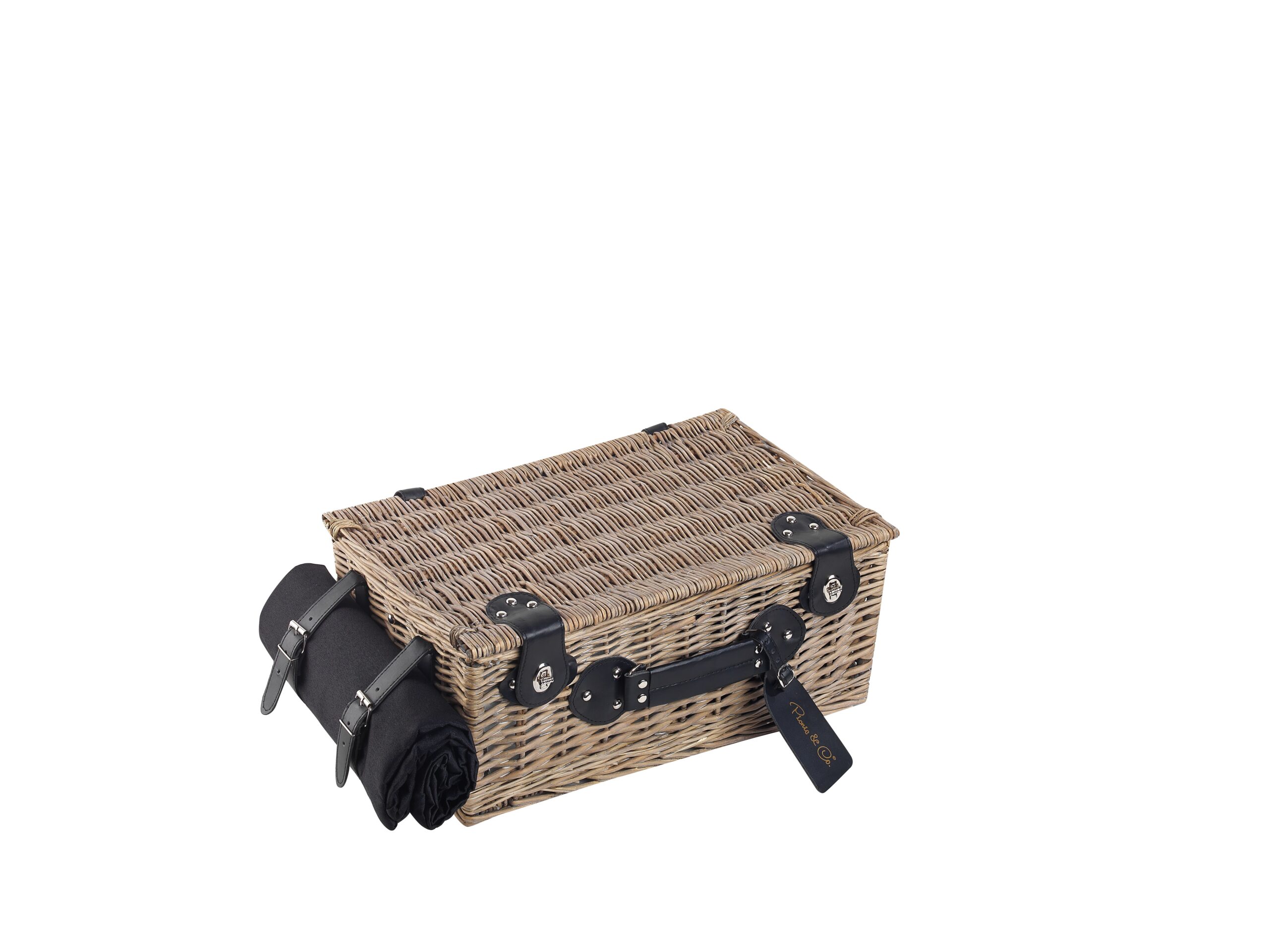 4 Kişilik Siyah Desenli Piknik Sepeti (NZ-33) - Görsel 2